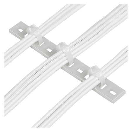 PANDUIT Multiple Tie Plate, 4 Bundle, M-H Ties,  MTP4H-E10-C